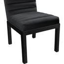 Meridian Evelyn Black Velvet Dining Chair IMAGE 6
