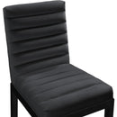 Meridian Evelyn Black Velvet Dining Chair IMAGE 7