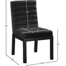 Meridian Evelyn Black Velvet Dining Chair IMAGE 8