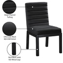 Meridian Evelyn Black Velvet Dining Chair IMAGE 9