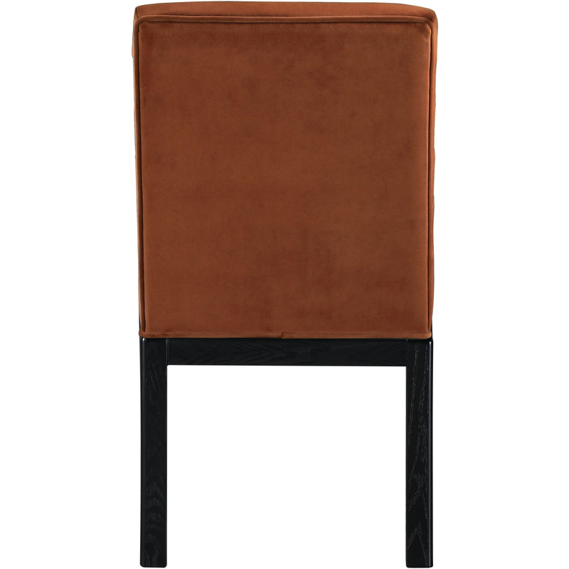 Meridian Evelyn Cognac Velvet Dining Chair IMAGE 5