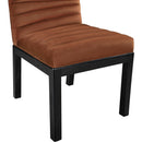 Meridian Evelyn Cognac Velvet Dining Chair IMAGE 6