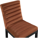 Meridian Evelyn Cognac Velvet Dining Chair IMAGE 7