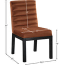 Meridian Evelyn Cognac Velvet Dining Chair IMAGE 8