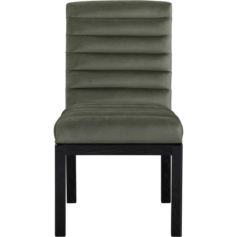 Meridian Evelyn Green Velvet Dining Chair IMAGE 3