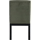 Meridian Evelyn Green Velvet Dining Chair IMAGE 5