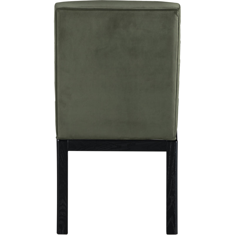 Meridian Evelyn Green Velvet Dining Chair IMAGE 5