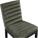 Meridian Evelyn Green Velvet Dining Chair IMAGE 7