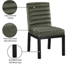 Meridian Evelyn Green Velvet Dining Chair IMAGE 9