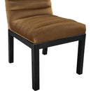 Meridian Evelyn Saddle Velvet Dining Chair IMAGE 6