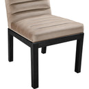 Meridian Evelyn Taupe Velvet Dining Chair IMAGE 6