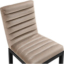Meridian Evelyn Taupe Velvet Dining Chair IMAGE 7