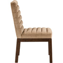 Meridian Evelyn Beige Velvet Dining Chair IMAGE 4