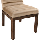Meridian Evelyn Beige Velvet Dining Chair IMAGE 6
