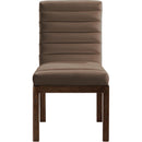 Meridian Evelyn Brown Velvet Dining Chair IMAGE 3