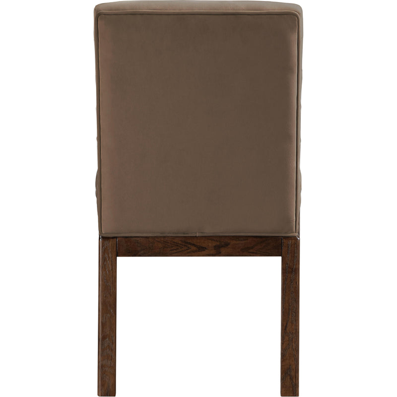 Meridian Evelyn Brown Velvet Dining Chair IMAGE 5