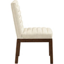 Meridian Evelyn Cream Velvet Dining Chair IMAGE 4
