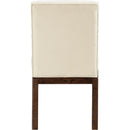 Meridian Evelyn Cream Velvet Dining Chair IMAGE 5