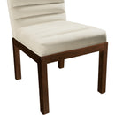 Meridian Evelyn Cream Velvet Dining Chair IMAGE 6