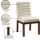 Meridian Evelyn Cream Velvet Dining Chair IMAGE 9