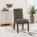 Meridian Evelyn Green Velvet Dining Chair IMAGE 2