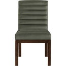 Meridian Evelyn Green Velvet Dining Chair IMAGE 3
