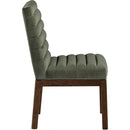 Meridian Evelyn Green Velvet Dining Chair IMAGE 4