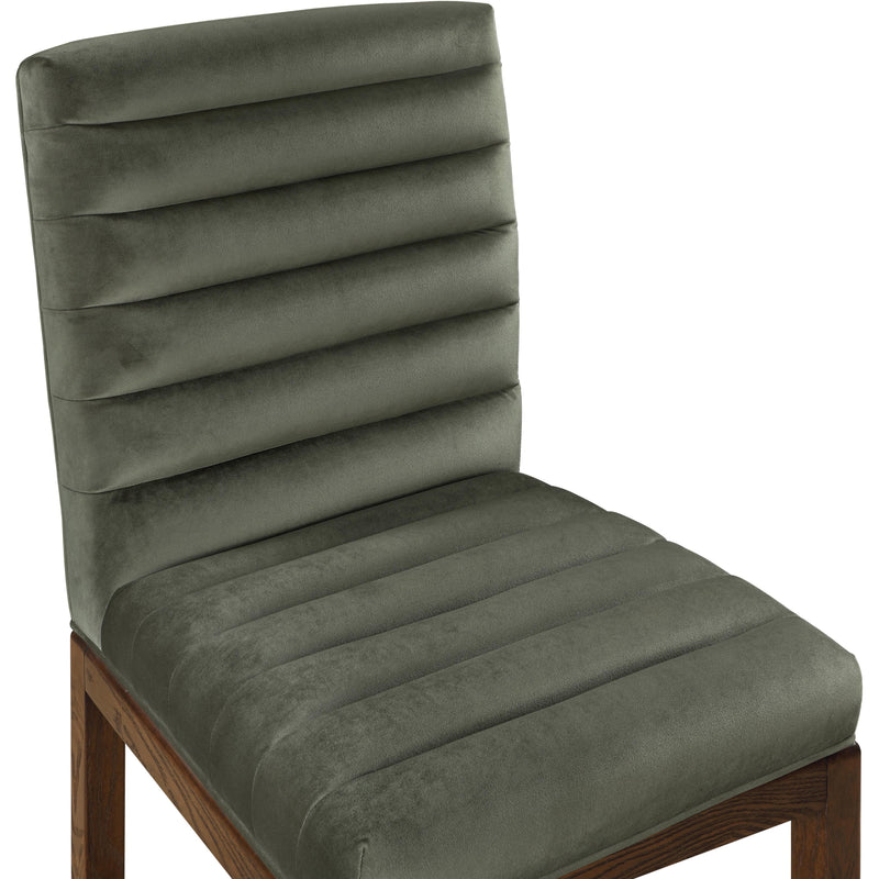 Meridian Evelyn Green Velvet Dining Chair IMAGE 7
