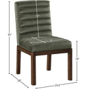 Meridian Evelyn Green Velvet Dining Chair IMAGE 8