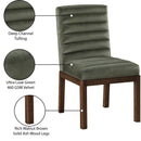 Meridian Evelyn Green Velvet Dining Chair IMAGE 9