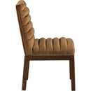 Meridian Evelyn Saddle Velvet Dining Chair IMAGE 4