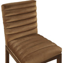 Meridian Evelyn Saddle Velvet Dining Chair IMAGE 7
