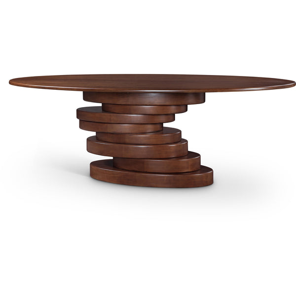 Meridian Moriah Brown Dining Table IMAGE 1