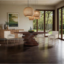 Meridian Moriah Brown Dining Table IMAGE 2