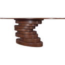 Meridian Moriah Brown Dining Table IMAGE 3