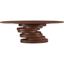 Meridian Moriah Brown Dining Table IMAGE 4