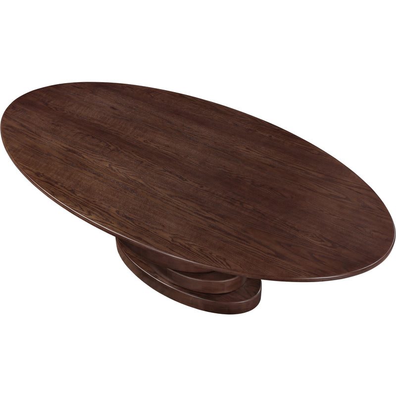 Meridian Moriah Brown Dining Table IMAGE 5