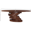 Meridian Moriah Brown Dining Table IMAGE 6