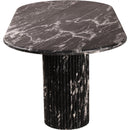Meridian Messina Black Marble Dining Table (3 Boxes) IMAGE 4