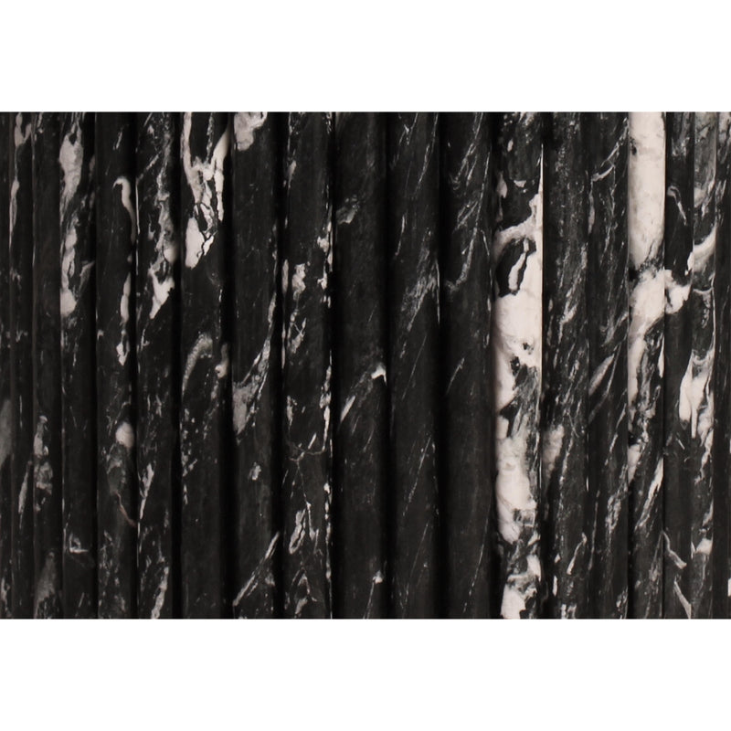 Meridian Messina Black Marble Dining Table (3 Boxes) IMAGE 7