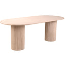 Meridian Messina Beige Travertine Dining Table (3 Boxes) IMAGE 5