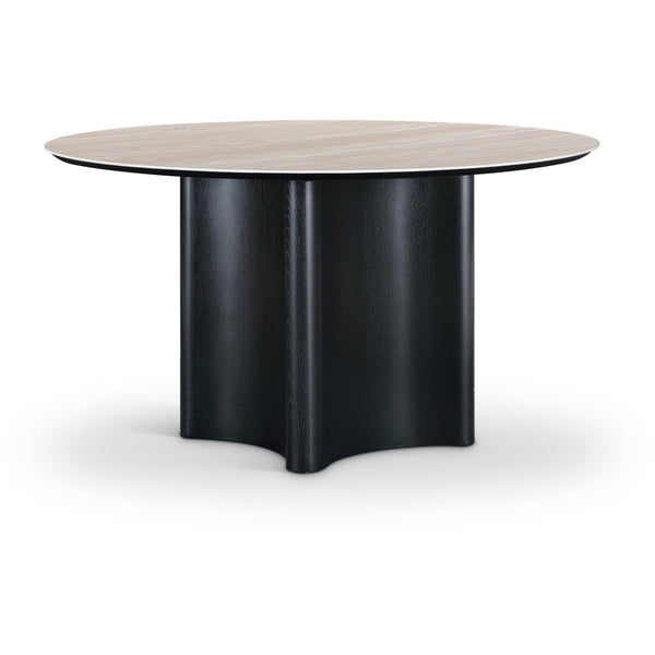 Meridian Corvina Black Oak Veneer Dining Table IMAGE 1