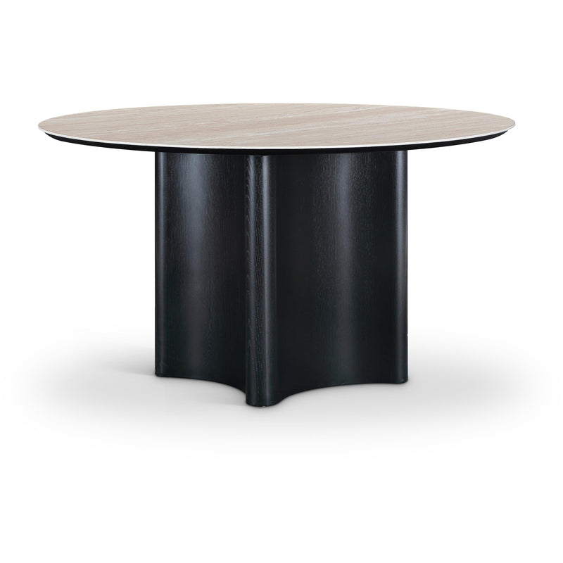 Meridian Corvina Black Oak Veneer Dining Table IMAGE 1