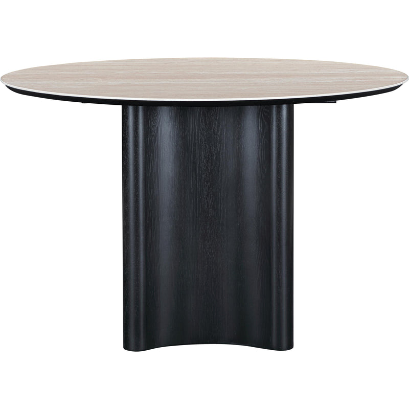 Meridian Corvina Black Oak Veneer Dining Table IMAGE 4