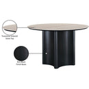 Meridian Corvina Black Oak Veneer Dining Table IMAGE 7