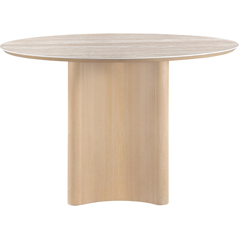 Meridian Corvina Natural Oak Veneer Dining Table IMAGE 4