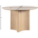 Meridian Corvina Natural Oak Veneer Dining Table IMAGE 6