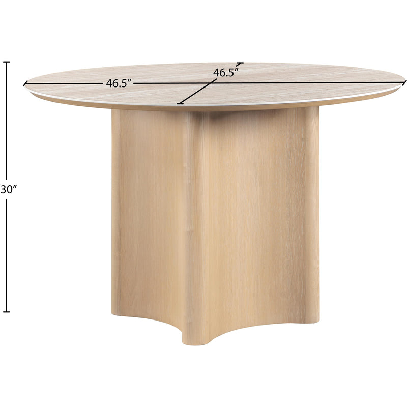 Meridian Corvina Natural Oak Veneer Dining Table IMAGE 6