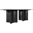 Meridian Corvina Black Oak Veneer Dining Table IMAGE 3