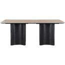 Meridian Corvina Black Oak Veneer Dining Table IMAGE 4